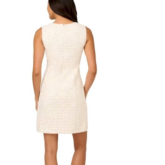 Adrianna Papell Women's Sweetheart Sequin Tweed Sheath Dress Size 4 NWT New - Picture 5 of 9